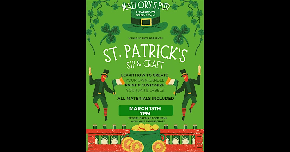 St. Patrick’s Sip & Craft at Mallory’s