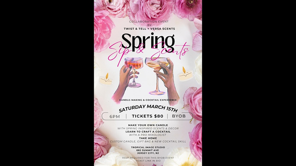 Spring Sip & Scents: Candle-Making & Cocktail Experience!