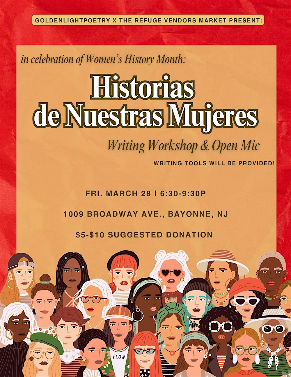 Historias de Nuestras Mujeres Writing Workshop & Open Mic