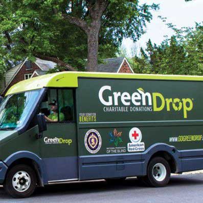 Recycle With Green Drop After The Yard Sale