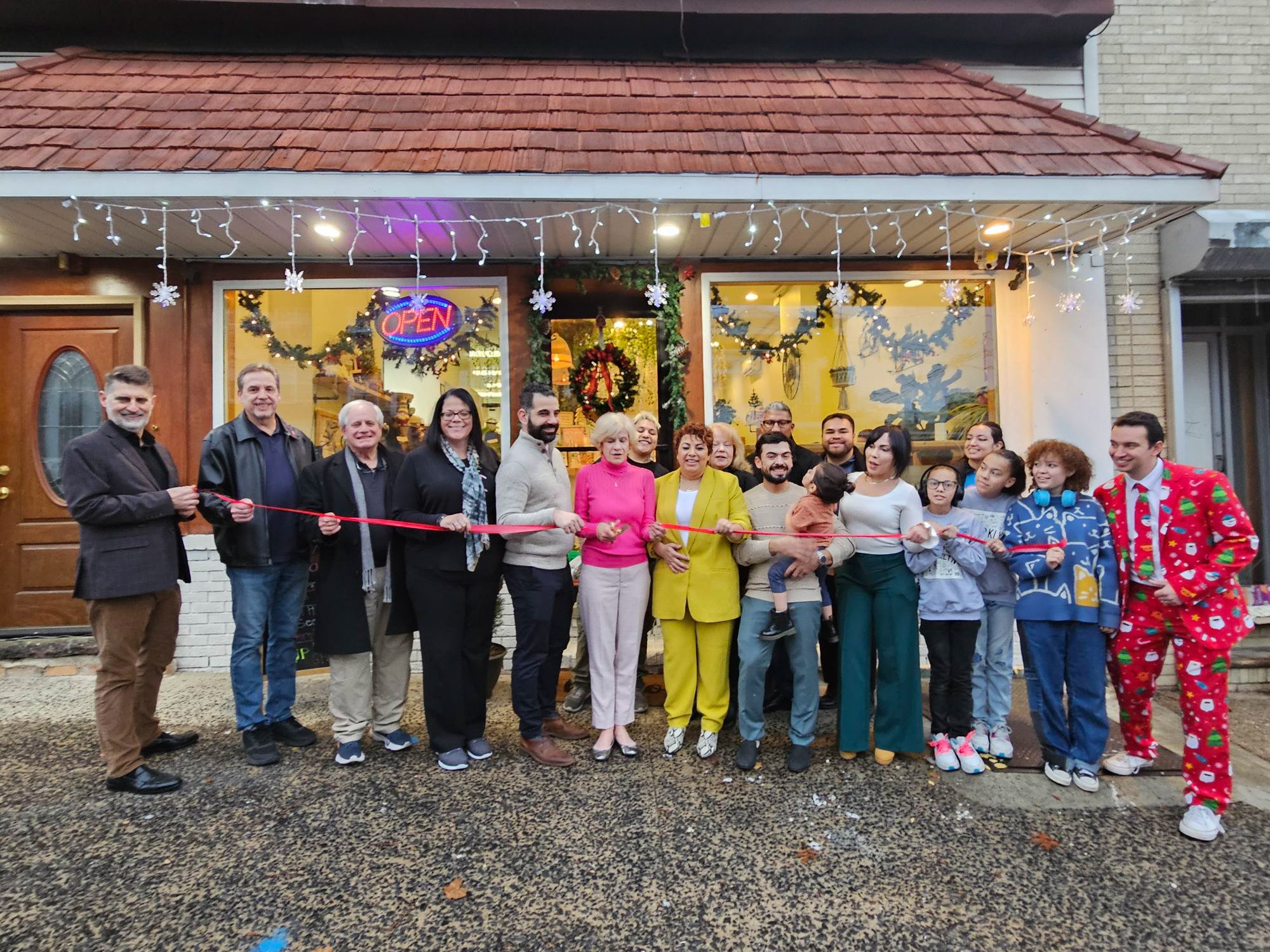 Mayor Carol Jean Doyle Celebrates the opening of Nest Café and Playground.