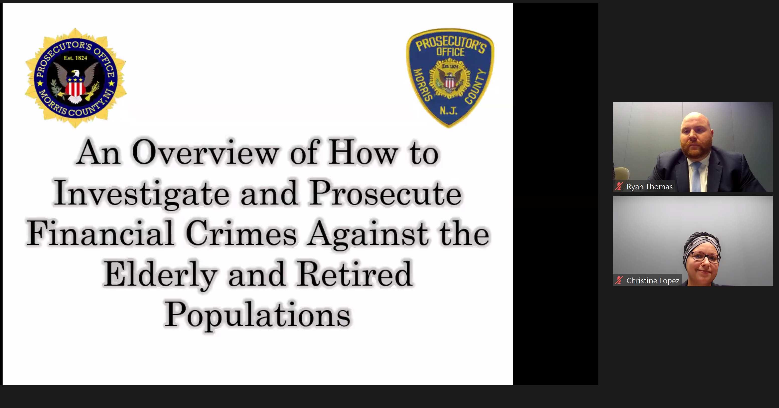 MCPO Holds Webinar for Law Enforcement on Scams Targeting Seniors