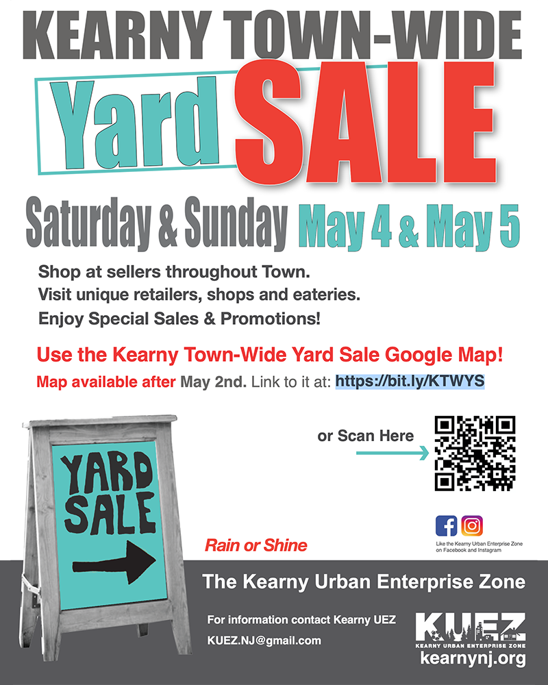 Kearny Yard Sale Map Now Available