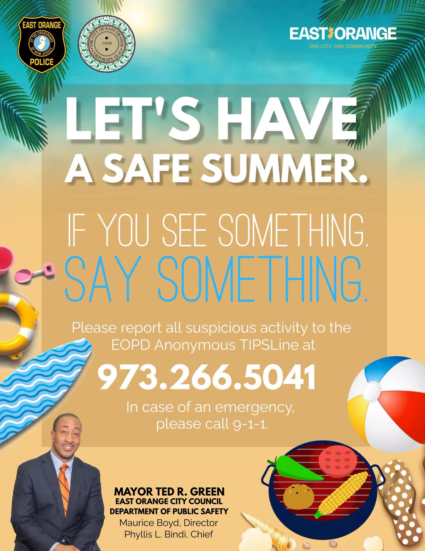 East Orange Mayor Announces “Safe Summer” Initiative 2024