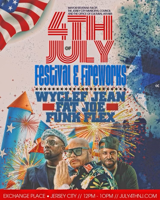 Wyclef Jean to Headline Jersey City’s 4th of July Festival & Fireworks