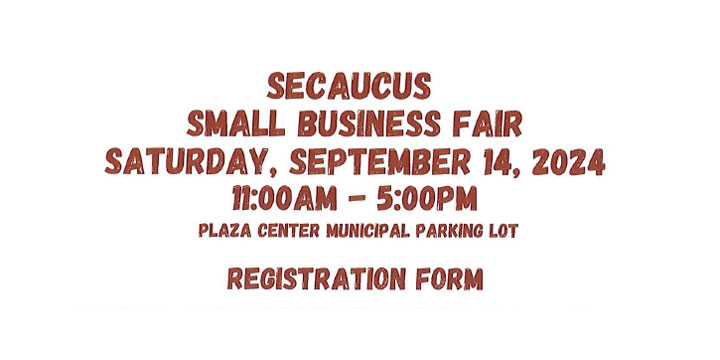 Secaucus Small Business Fair Registration Form