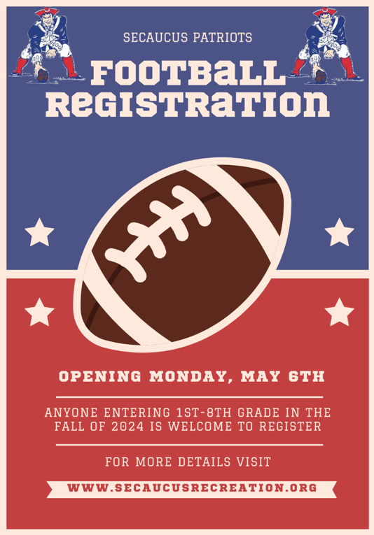 Secaucus Patriots Football Registration