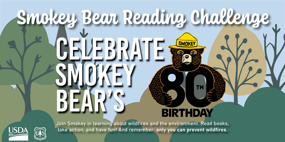 Join the Smokey Bear Reading Challenge at SCLS