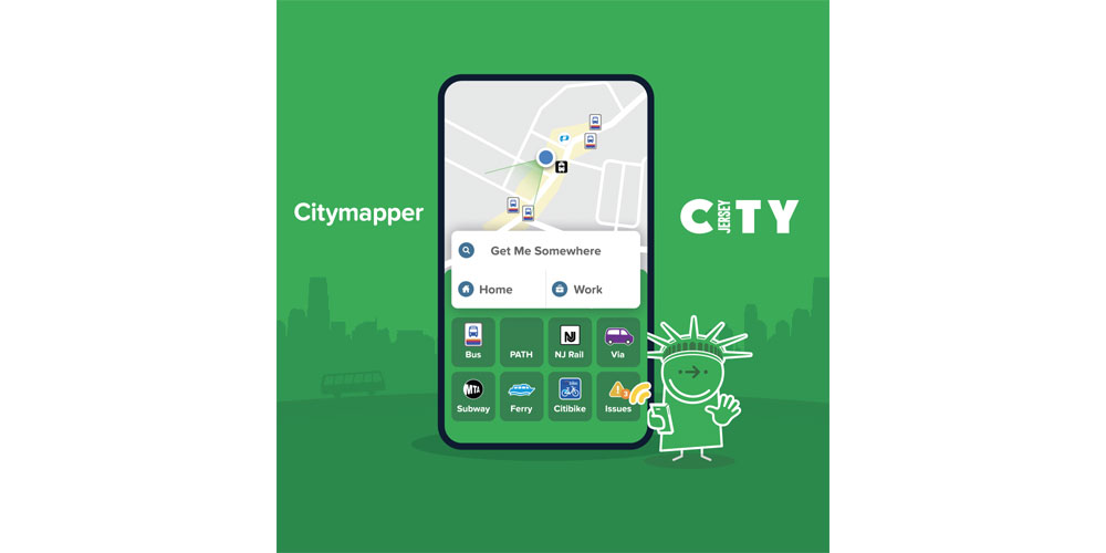 Jersey City Launches Free Citymapper JC App