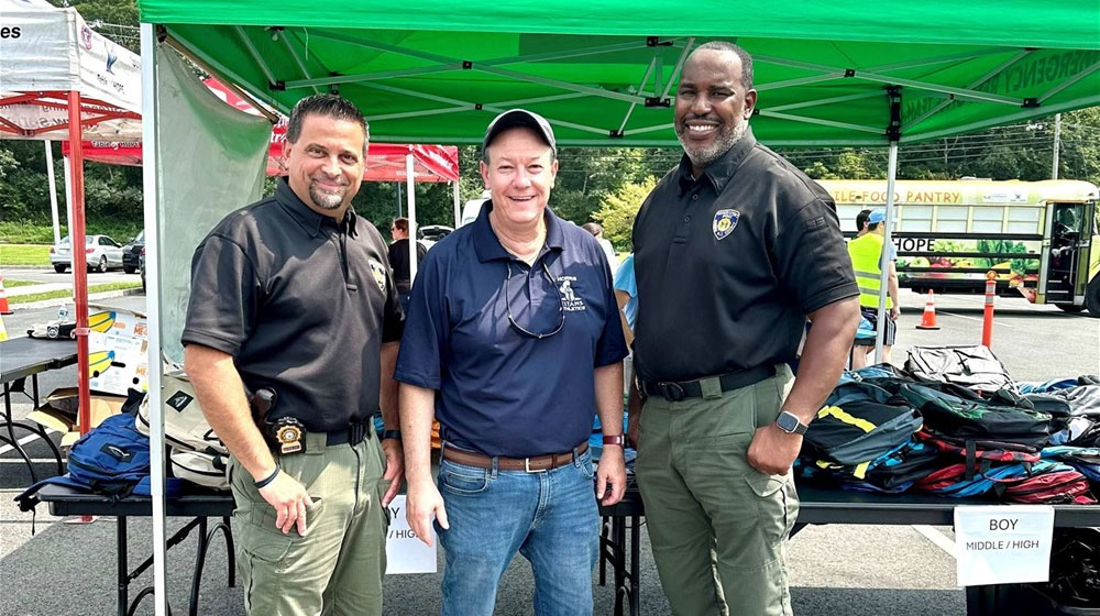 Morris County Prosecutor’s Office Participates in Backpack Giveaway