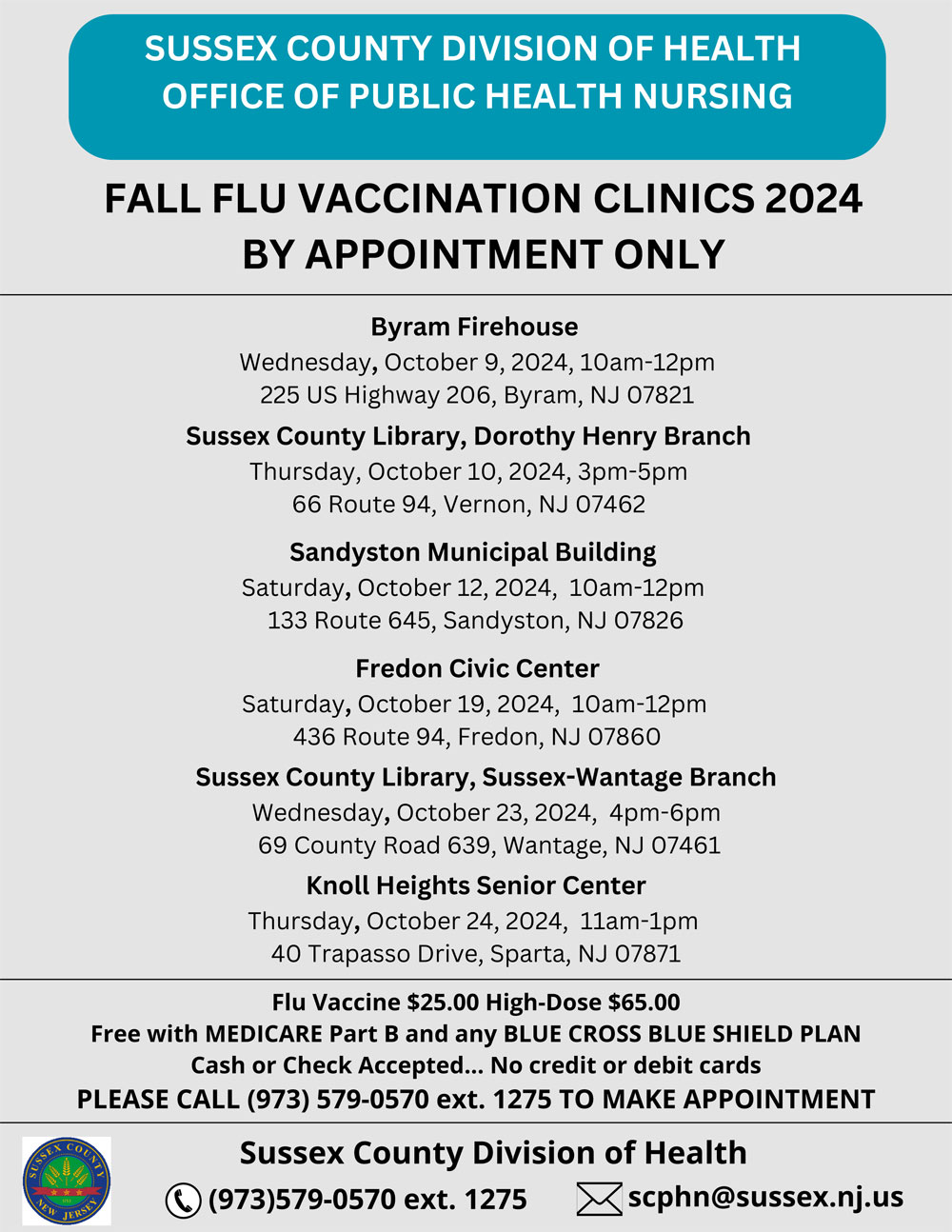 2024 Flu Clinics