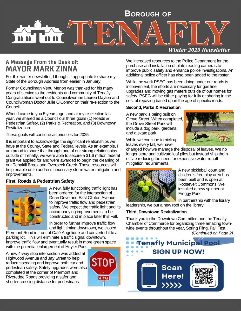 Tenafly 2025 Winter Newsletter