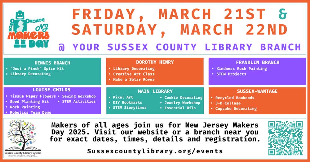 Makers Day Returns to Sussex County Libraries